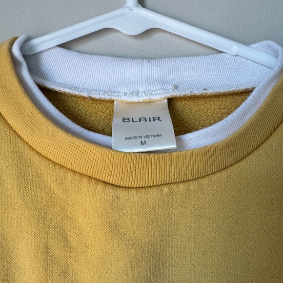 Vintage 90s Harvest Gold Autumn Pumpkin Leaves Embroidered Sweatshirt - Picture 2 of 5